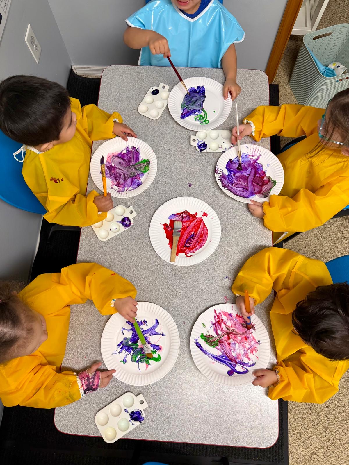 Group painting activity